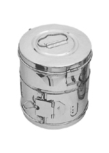 Bucket With Handle &Lid Stainlss Steel 18/10 Capacity: 6. Liter 10. Liter 12. Liter 15. Liter AH