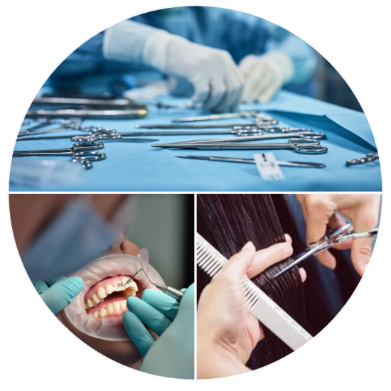 Dental and beauty instruments manufactured by Hemi Surgical Industry